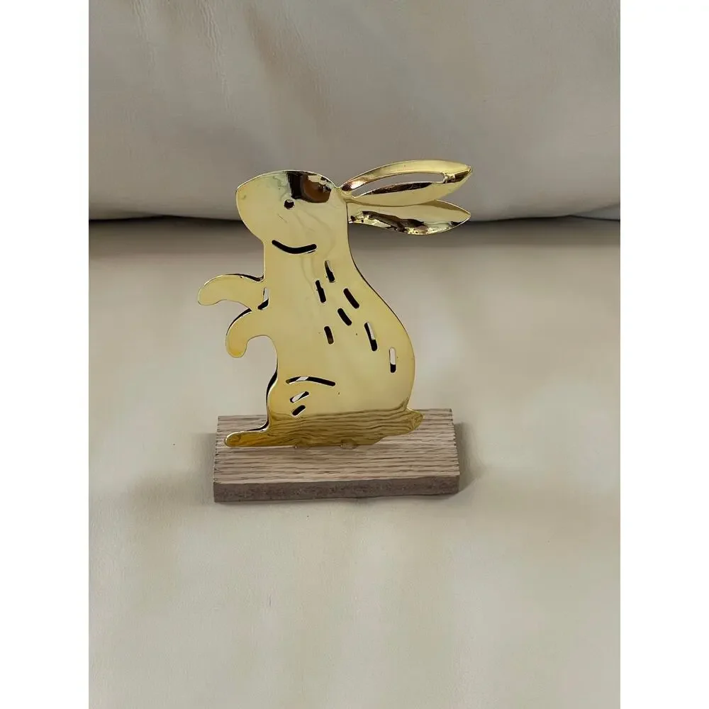 Target Easter 2022 Set Of 6 Golden Metal Easter Bunny